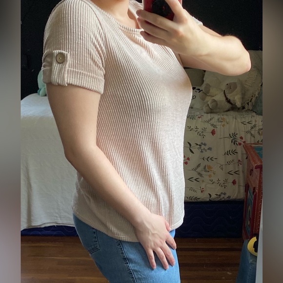 Modern Attraction tan women's top - Picture 3 of 7